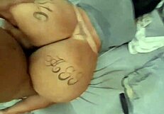 Chubby Teen Worships Big Black Cock in Gaping Ass Blowjob Session