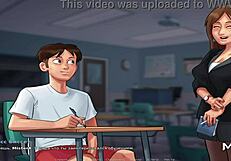 I'll teach you French in Summertime Saga e1 35 😊