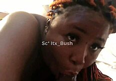 sharing my real girlfriend in a close-up black shaved ass scene