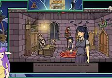 In witch trainer silver part 16, the brunette asian engages in sexy game