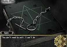 Bible black infection contrasts dark hentai with high priest playthrough