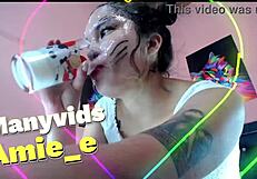 I destroy his face with spit in deepthroat