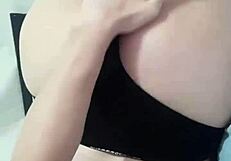 Casero real's big ass lover gets a surprise oral gift