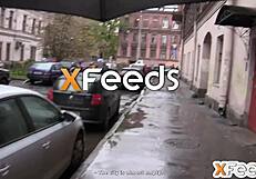 Russian Agent Finds Girl for Fuck on Rainy Day