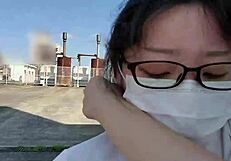 Frustrated Married Woman Masturbates Outdoors with Breasts Out 😍