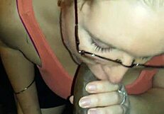 Wife Swallows Husband's Interracial Black Cock!