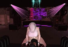 Sexy metal barbie gets wild in 3D cartoon action, damn!