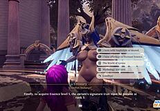 ep5: detailed scene of eating emissary's shaved pussy in breeders of the nephelym anime with group interracial action and squirting