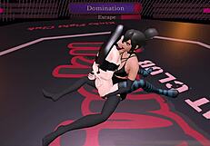 Gawthicc battles Julia in kinky fight club at night club