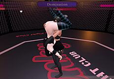 Gawthicc battles Julia in kinky fight club at night club