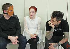 Bold Bound whore gagging hard while getting toyed in domination