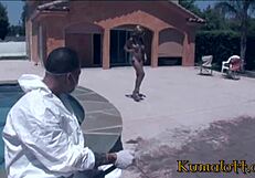 Kumalott Takes Huge BBC in Ebony Pussy