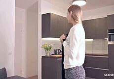 Našel sem popolno fitnes modelko za grobo analno na uličnem kastingu