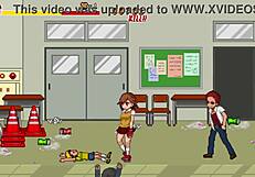Hentai game continues with intense anal sex and creampies