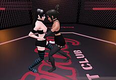 Gawthicc battles Julia in kinky fight club at night club