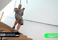 Big Dick Stepbro and Raunchy Step-Sis Corrupt Tenant for Freeuse Pussy Rent