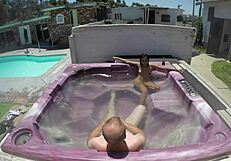 Dayanara’s hot tub scene in POV style