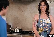 Old stepson fulfills his taboo desire with stepmom Siri
