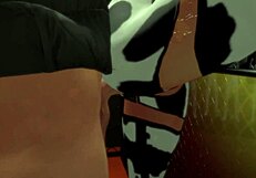 i love watching this anime cow girl get pounded hard against the cage