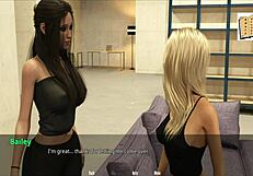 Elizabeth apologizes in 3d anime hentai cartoon scene.