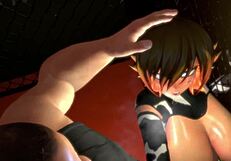 i love watching this anime cow girl get pounded hard against the cage