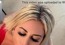 Blonde Puts Her Boyfriends Huge Cock In Her Mouth And Then Asks Him For Sex In Doggystyle