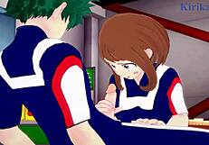 Ochako and Izuku's steamy 3D hentai adventure