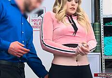 teen student at work, you think she deserves face fucking?