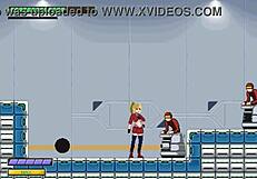 Cute Blonde In Hentai Game Sex!