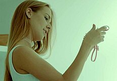 Alexis Crystal Sneakily Masturbates While Trying On Thongs in the Fitting Room.