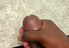 huge cumshot feels amazing on my bathroom counter