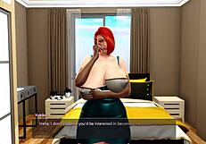 Super Busty Redhead Fucks Hard