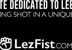 Blonde and brunette lesbians dominate with strap on intensely