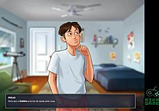 Hentai housewife helps with chores and gets satisfied