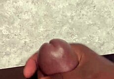 huge cumshot feels amazing on my bathroom counter