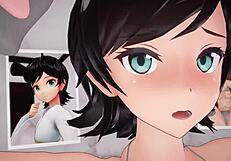 matsukaze from kantai collection in anime style.