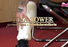 Skandal - German slut toys with stinky Bifi salami for fun