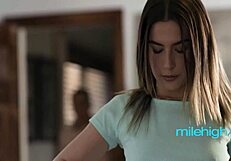 Stepsister Strips and Rides in Intense Cowgirl Action!