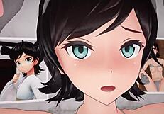 matsukaze from kantai collection in anime style.