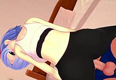 Rem wanted rest after exercise but ends up screwing in hentai Re Zero!