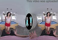 i'm teasing on the pool table before getting fucked in vr