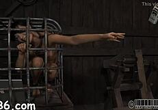 ferocious whipping for the cute girl in domination competition