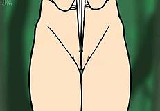 animated girl gets wedgies in compilation video