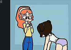 animated girl gets wedgies in compilation video