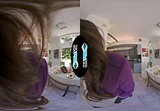 i'm teasing on the pool table before getting fucked in vr