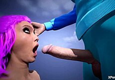 3d futa teens dive into deepthroat facefuck in wild bondage teaser