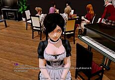 A walkthrough of the visual novel game Harem Hotel on PC