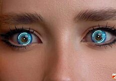 Redhead QT Robot Gets Deepthroat and Creampie!