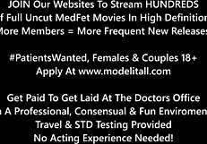 Freshman Donna Leigh Gets Hitachi Magic Wand Orgasms from Female Nurses During Physical for College at Hitachihoescom