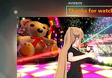 Check out this anime babe's big tits getting massaged! 😍